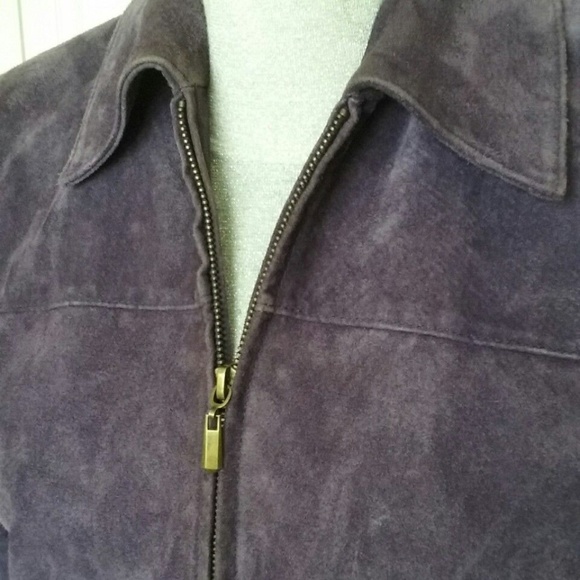 Pritti Purple WASHABLE suede zipper jacket Blazer - Picture 4 of 4